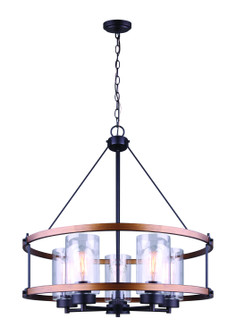 Five Light Chandelier in Orb/Brushed Wood (387|ICH740A05RBB24)