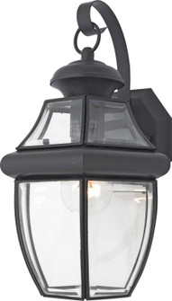 Newbury One Light Outdoor Wall Lantern in Mystic Black (10|NY8316K)