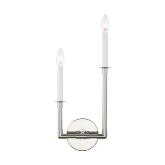 Bayview Two Light Wall Sconce in Polished Nickel (454|CW1112PN)
