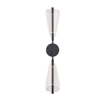 Mulberry LED Wall Sconce in Black/Light Guide|Brushed Gold/Light Guide (347|WS62629-BK/LG)