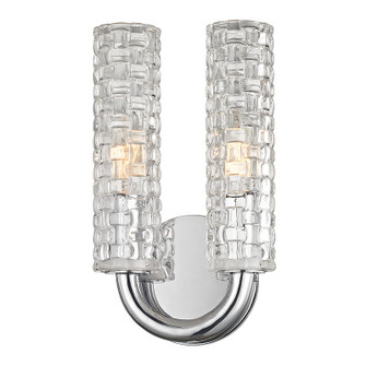 Dartmouth Two Light Wall Sconce in Polished Nickel (70|8010-PN)