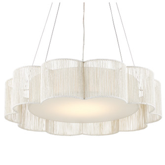 Ancroft LED Chandelier in White/Contemporary Silver Leaf (142|9000-0923)