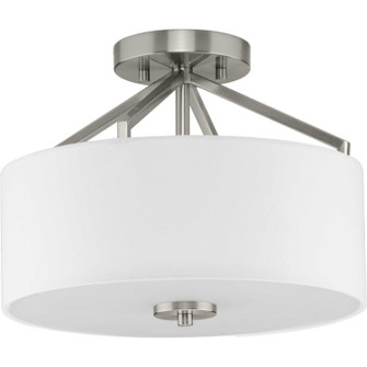 Goodwin Two Light Semi Flush Mount in Brushed Nickel (54|P350239-009)