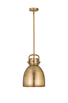 Downtown Urban One Light Pendant in Brushed Brass (405|410-1SM-BB-M412-10BB)