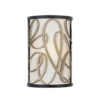 Scribble One Light Wall Sconce in Matte Black/Artifact (137|381W01MBAR)