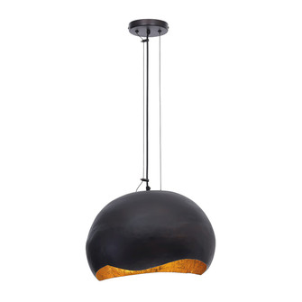 Baleia Two Light Pendant in Black and Gold Foil (40|46440-013)