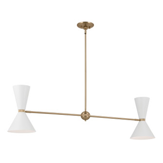 Phix Four Light Linear Chandelier in Champagne Bronze (12|52569CPZWH)