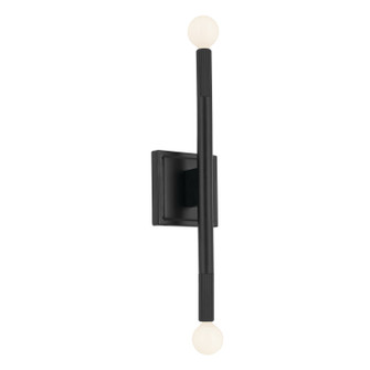 Odensa Two Light Wall Sconce in Black (12|52556BK)