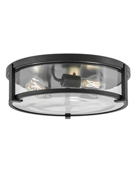 Lowell LED Flush Mount in Black with Clear glass (13|3243BK-CL)
