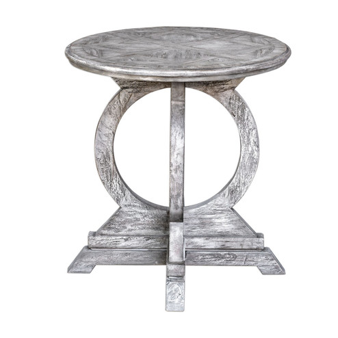 Maiva Accent Table in Aged White (52|25426)