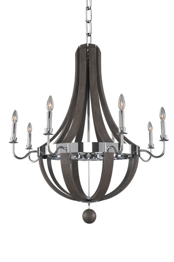 Sharlow Eight Light Chandelier in Chrome (33|300484CH)