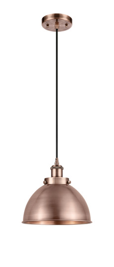 Ballston Urban One Light Mini Pendant in Antique Copper (405|916-1P-AC-MFD-10-AC)