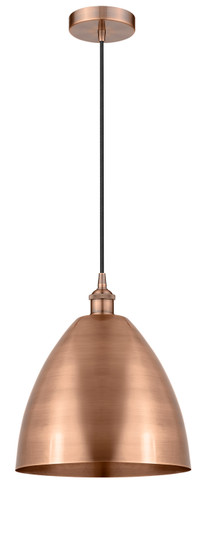 Edison One Light Mini Pendant in Antique Copper (405|616-1P-AC-MBD-12-AC)