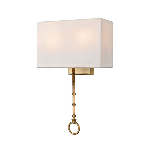 Shannon Two Light Wall Sconce in Warm Brass (45|75040/2)