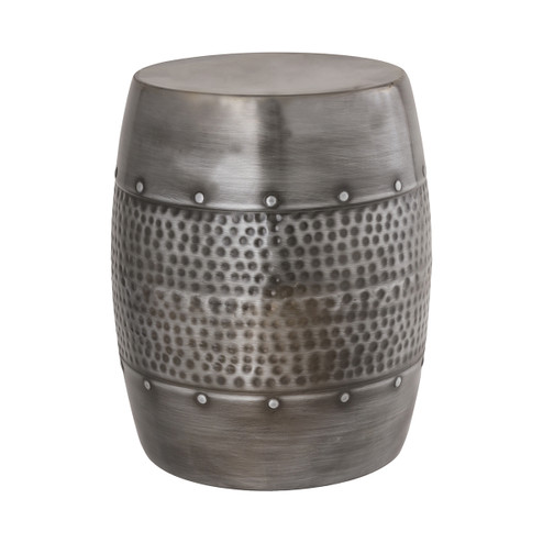 Corwell Accent Stool in Antique Nickel (45|609886)