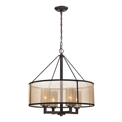 Diffusion Four Light Chandelier in Oil Rubbed Bronze (45|57027/4)