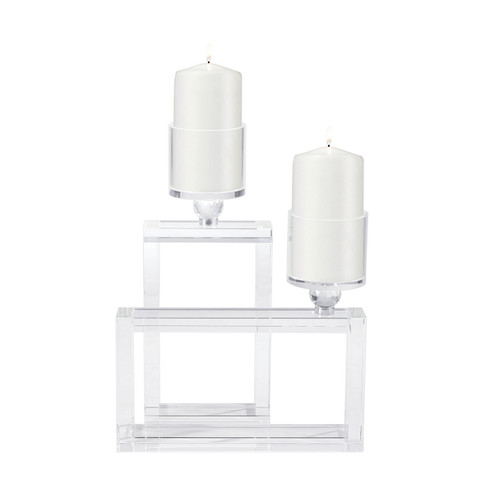 Cubic Candle Holder in Clear (45|2225-018/S2)