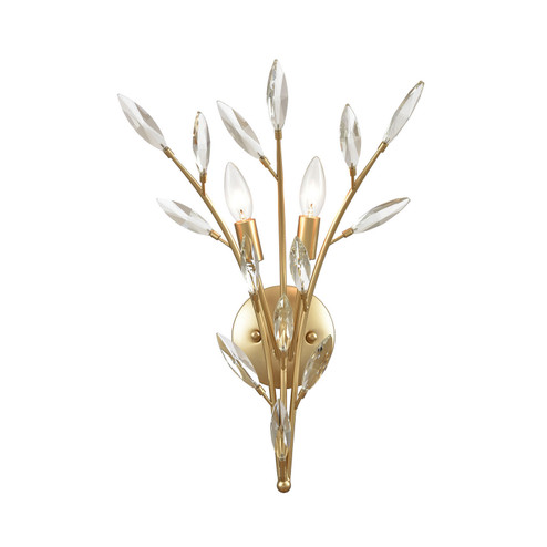 Flora Grace Two Light Wall Sconce in Champagne Gold (45|18292/2)