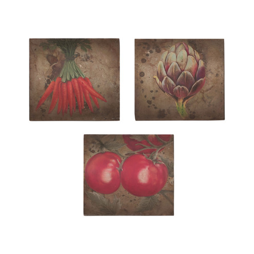 Veggie Botanicals Wall Decor in Hand-Painted Multicolor (45|165025SG)