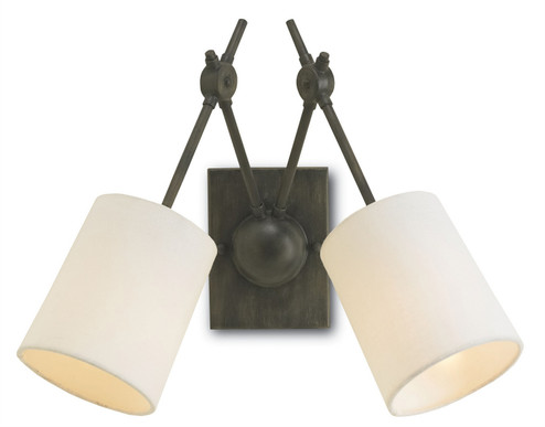 Compass Two Light Wall Sconce in Black Iron (142|5150)