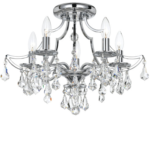 Cedar Five Light Ceiling Mount in Polished Chrome (60|5930-CH-CL-MWP)