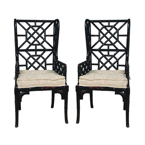 Bamboo Chair in Black (45|659522PWMLB)