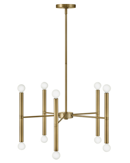 Millie LED Chandelier in Lacquered Brass (531|83198LCB)