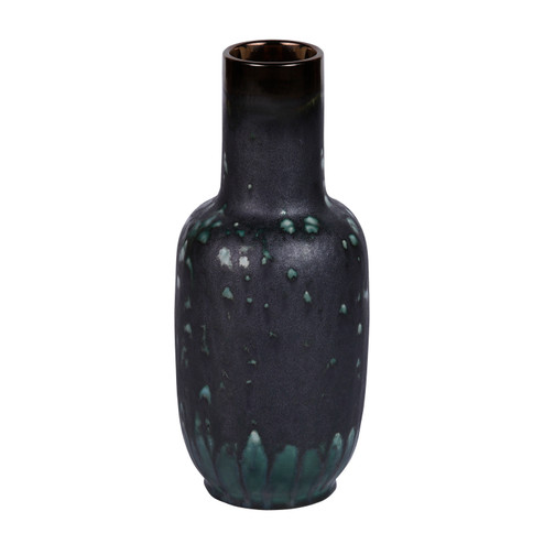 Alva Vase in Black Glazed (45|H0117-8243)