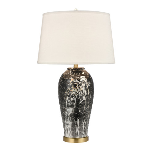 Causeway Waters One Light Table Lamp in Black Marbleized (45|H0019-9543)