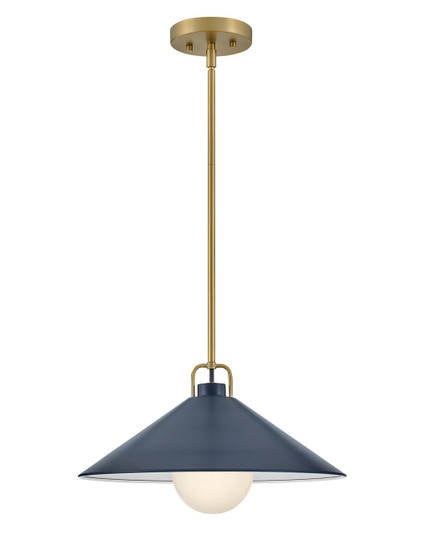 Milo LED Pendant in Lacquered Brass with Matte Navy (531|84437LCB-MV)