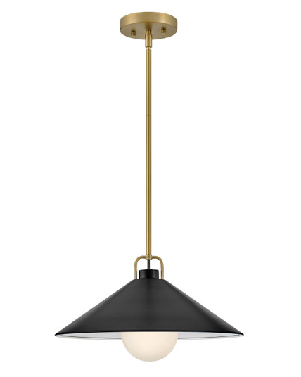 Milo LED Pendant in Lacquered Brass with Black (531|84437LCB-BK)