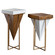 Kanos Accent Tables S/2 in Antique Gold (52|25455)