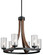 Grand Bank Six Light Chandelier in Auburn Stained Finish (12|43193AUB)