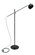 Orwell LED Floor Lamp in Black With Satin Nickel Accents (30|OR700-BLKSN)