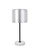 Exemplar One Light Table Lamp in Brushed Nickel And Black And White (173|LD4075T10BN)