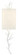 Baneberry One Light Wall Sconce in Gesso White (142|5000-0149)