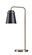 Levi One Light Desk Lamp in Black and Antique Brass (87|35271BLAB)
