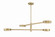 Orson Four Light Chandelier in Modern Gold (60|ORS-734-MG)