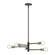 Bannister Five Light Chandelier in Bronze with Antique Brass (107|45865-07)