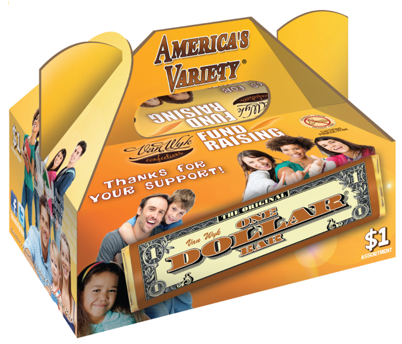 America's Variety Chocolate Candy Bar Fundraiser