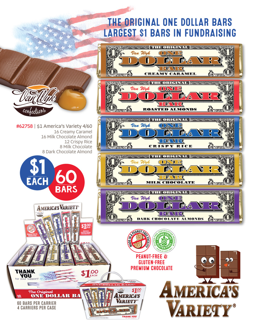 America's Variety One Dollar Bar Variety Pack