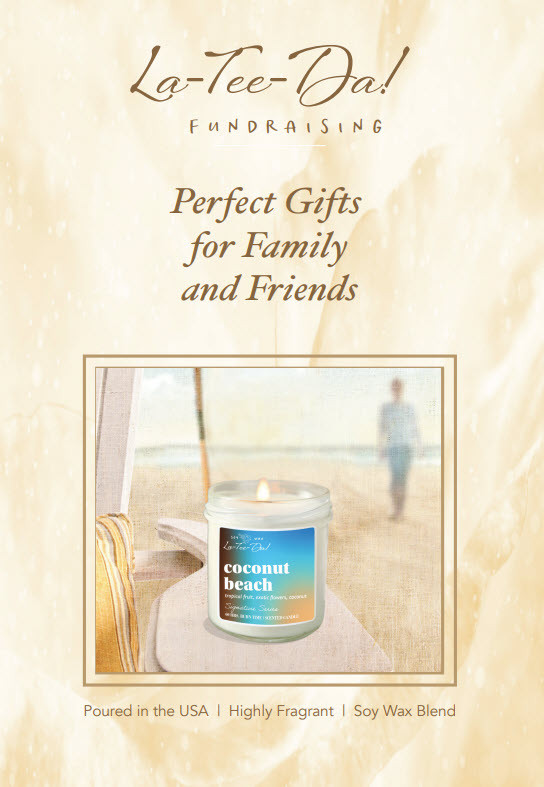 la tee da candle fundraiser for schools and sports teams