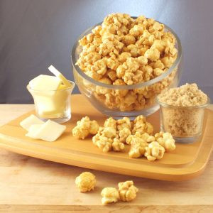 popcorn fundraiser with fixed price program for easy sales
popcorn brochure fundraiser display with multiple flavors