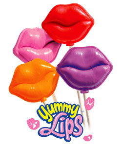 sour and original lollipop fundraiser candy display for school sales
novelty lip shaped lollipops for fun team fundraising