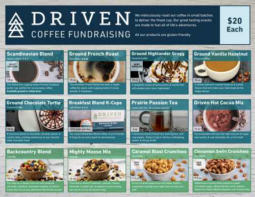 driven coffee fundraiser for schools, organizations and sports teams
