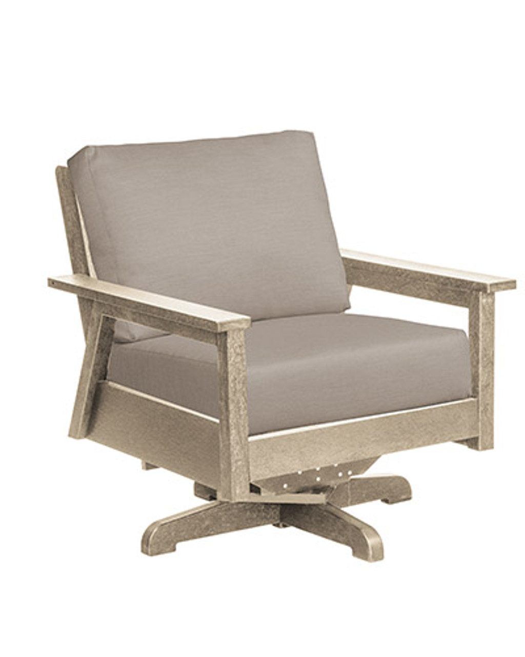 C. R. Plastics Tofino Swivel Arm Chair DSF284