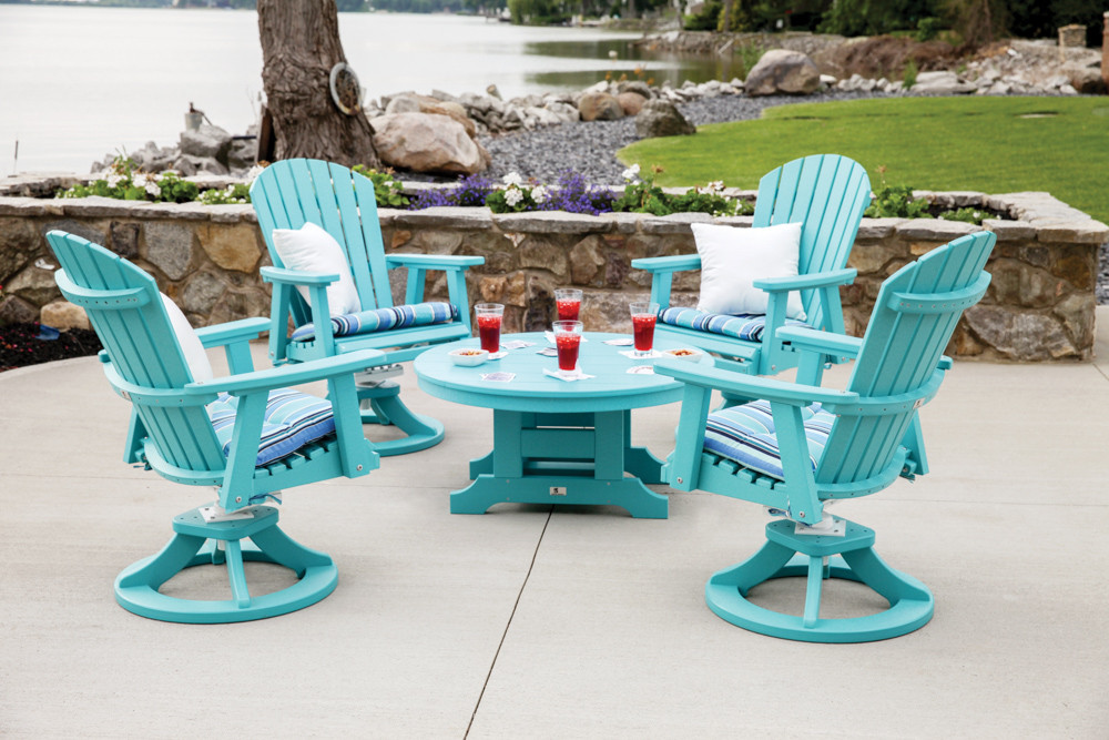 Comfo-Back Swivel Rocker Dining Chair - Thumbnail 3