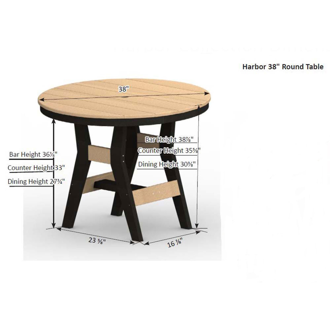 standard bar counter dimensions