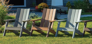 Seaside Casual 5 Piece Adirondack Chairs MAD Collection - SC5PCMC-23