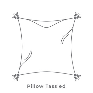 Berlin Gardens 24" x 24" Throw Pillow Tasseled Feather - LTDFTP2424 Berlin Gardens 24" x 24" Throw Pillow Tasseled Feather - LTDFTP2424